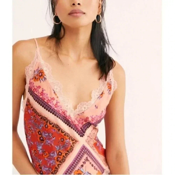 Free People Stevie Floral Lace Trim Maxi Dress - Picture 3 of 3